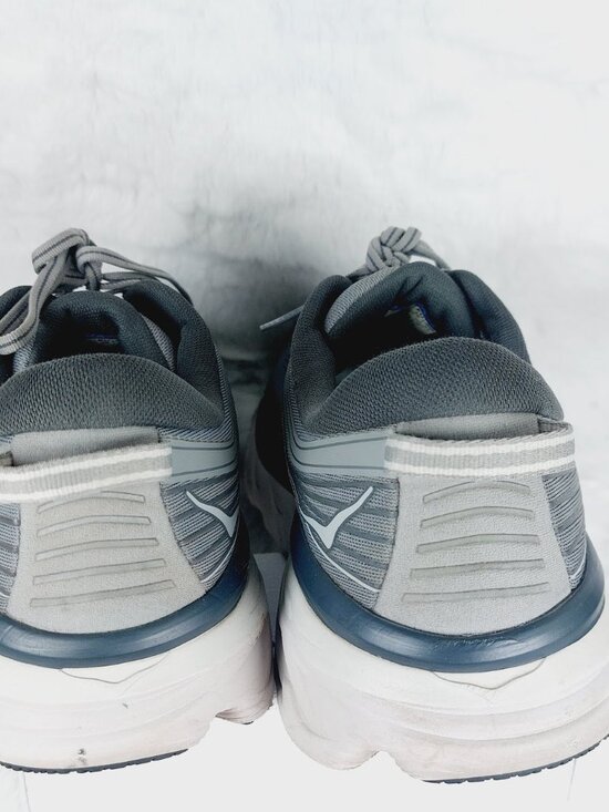 Hoka One One Bondi 7 Men\'s Wild Dove-Dark Shadow Grey Athletic Sneakers Size 13